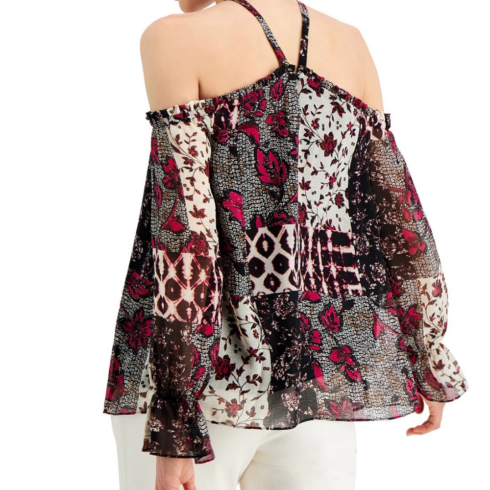 Inc International Concepts Patchwork Cold Shoulde… - image 7